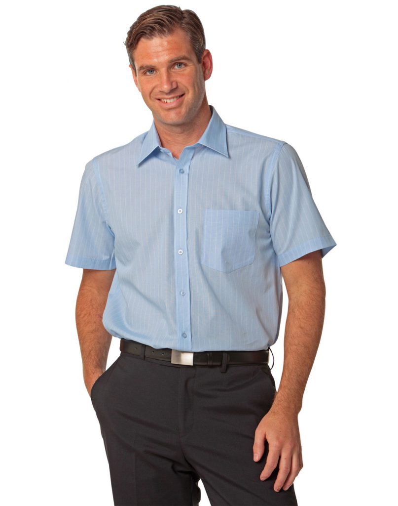 mens stripe long sleeve shirt