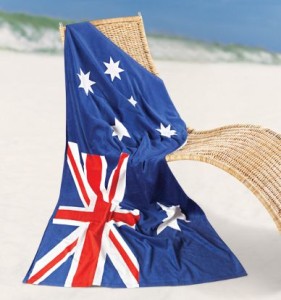 Australian Flag Towel Bongo