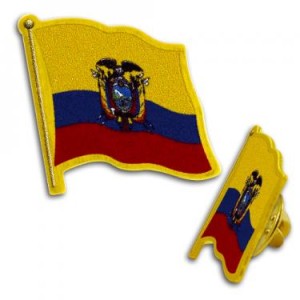 Flag Pin Ecuador