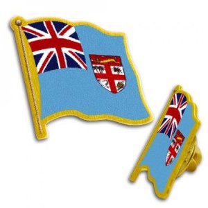 Flag Pin Fiji