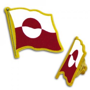 Flag Pin Greenland