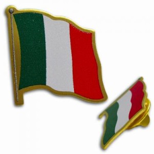 Flag Pin Italy