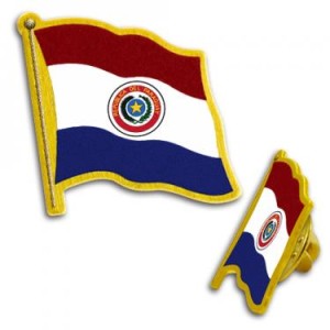 Flag Pin Paraguay
