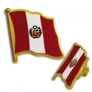 Flag Pin Peru