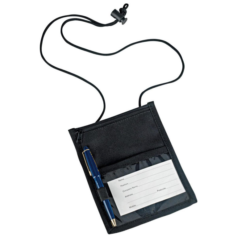 Promotional Neck Wallet Bongo Conference Wallets Bongo