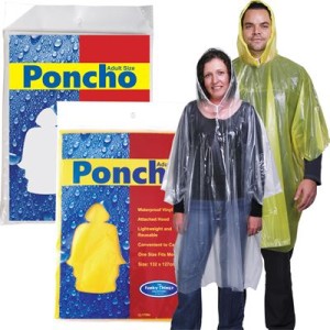 Reusable Rain Ponchos Bongo