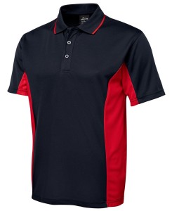 contrast polo shirt