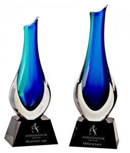 crystal vase award