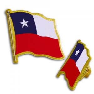 flag pin chile