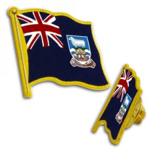 flag pin falkland islands