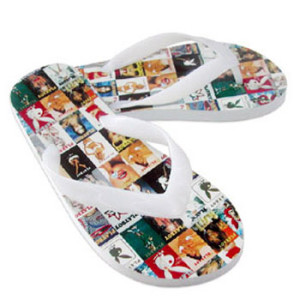 full colour printed thongs