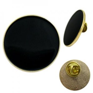 Promotional Pin Badge Gold 25mm Round - Bongo Promotional Badges