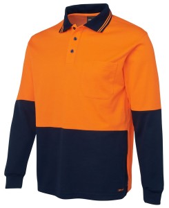 hi vis cotton back polos