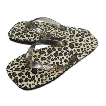 Promotional Leopard Print Thongs - Bongo - Promotional Products