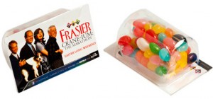 business card jelly beans