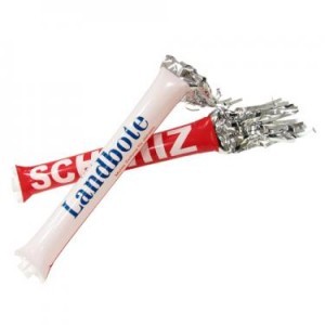 cheering sticks with streamers