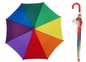 kids rainbow umbrellas
