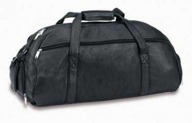 Promotional Brown Leather Sports Bag - Bongo Promotional Products