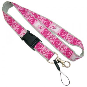 woven satin ribbon lanyard