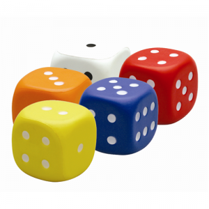 dice stress balls