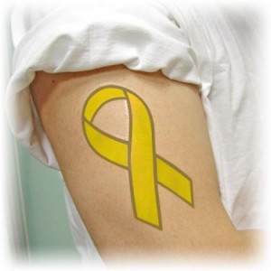 hope awareness tattoo