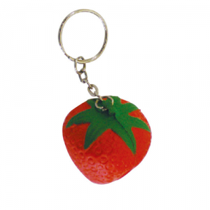 strawberry keyring