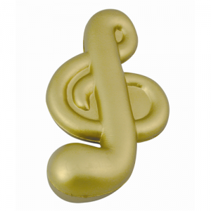 treble clef stress ball