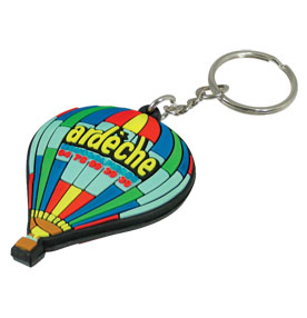 Rubber Clisonne Keychains