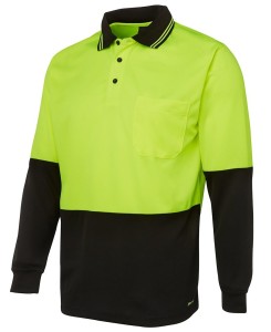 hi vis long sleeve polo shirt