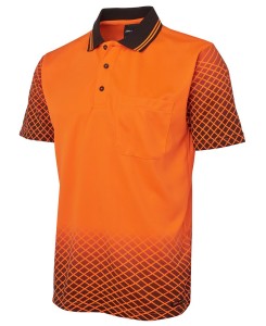 hi vis net design polo