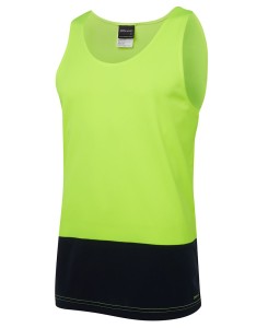 hi vis two tone singlet