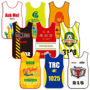 individual numbered vests