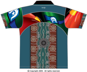 indigenous dotted design polo bongo