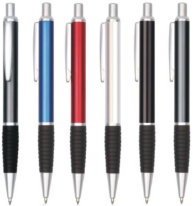 Metal Rubber Grip Pens