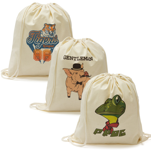 Printed shop calico bags