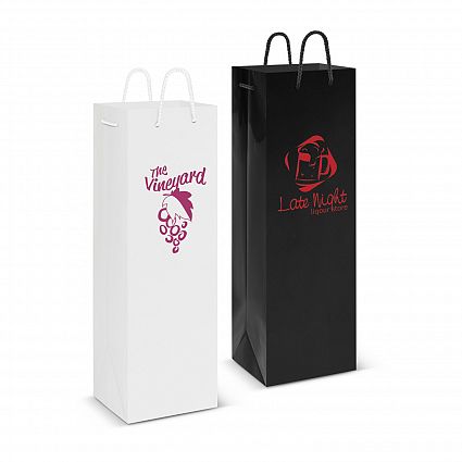 Gloss Laminated Paper Wine Bag