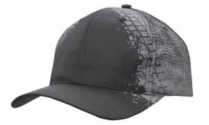 Black Grey Tyre Print Cap