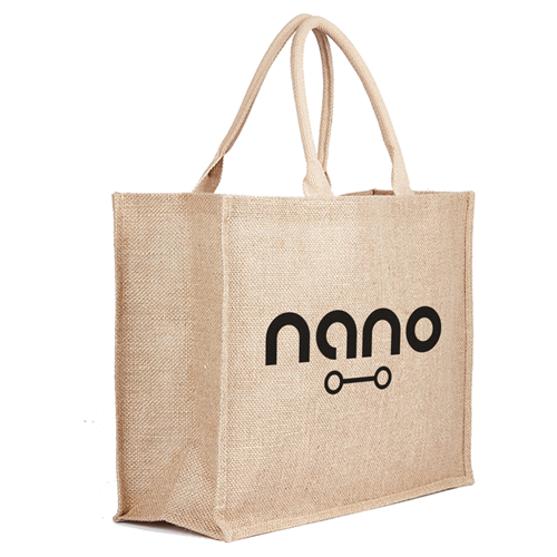 Promotional Natural Jute Bag | Padded Cotton Handles | Enviro Friendly