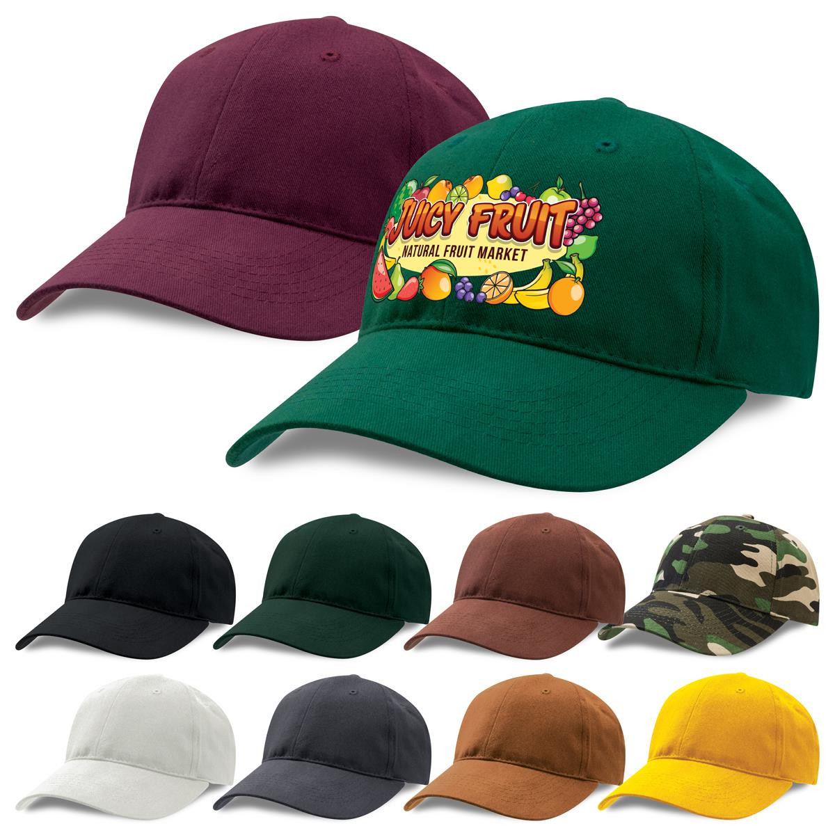 Promotional 100 cotton caps premium soft cotton fabric eco